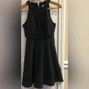- Women’s Black Dress With Mesh Cut Out